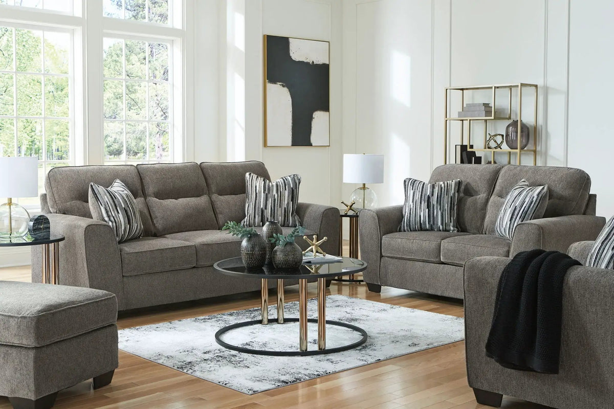 Olten Living Room Set | Contemporary Design | Neutral Upholstery | 2 Piece
