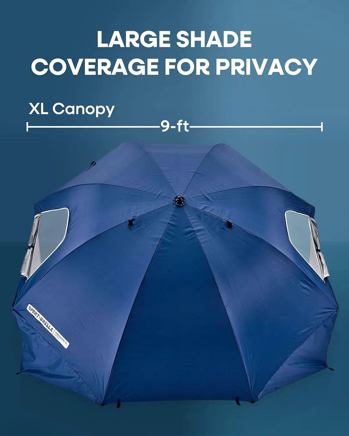 9ft Heavy Duty Outdoor Umbrella With UPF 50 Privacy Panels from PriceLows™