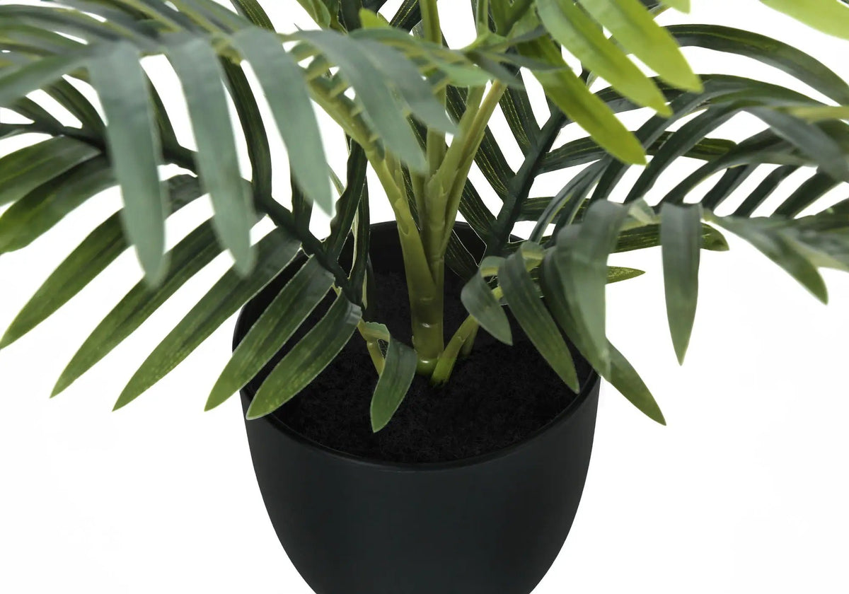 20 Inch Artificial Palm Plant | Real Touch Leaves | Indoor Faux Plant | Potted