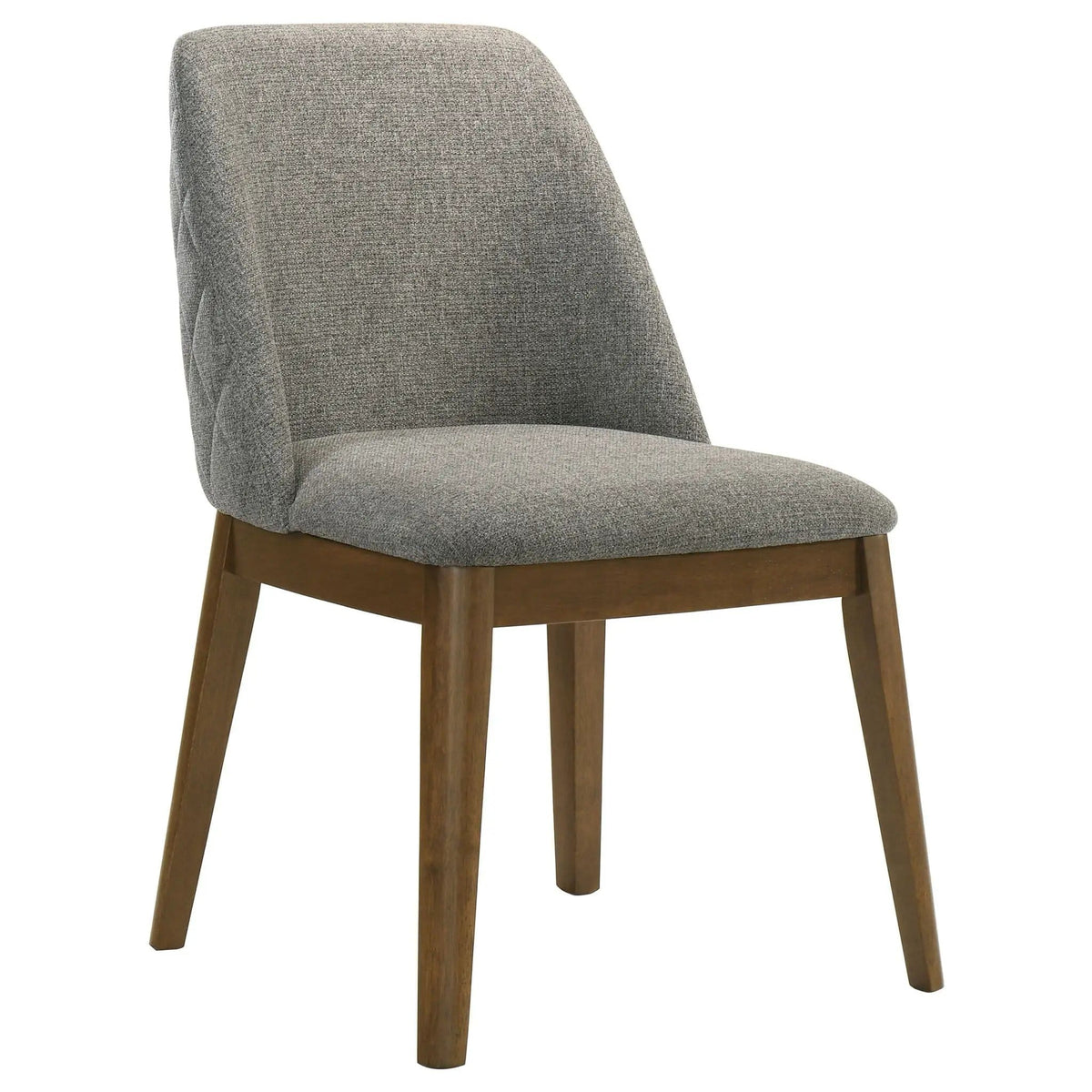 Franklin Upholstered Dining Side Chair Grey (Set of 2) | 22.75 x 23 x 33 in | Rubberwood & Engineered Wood | Dining Room