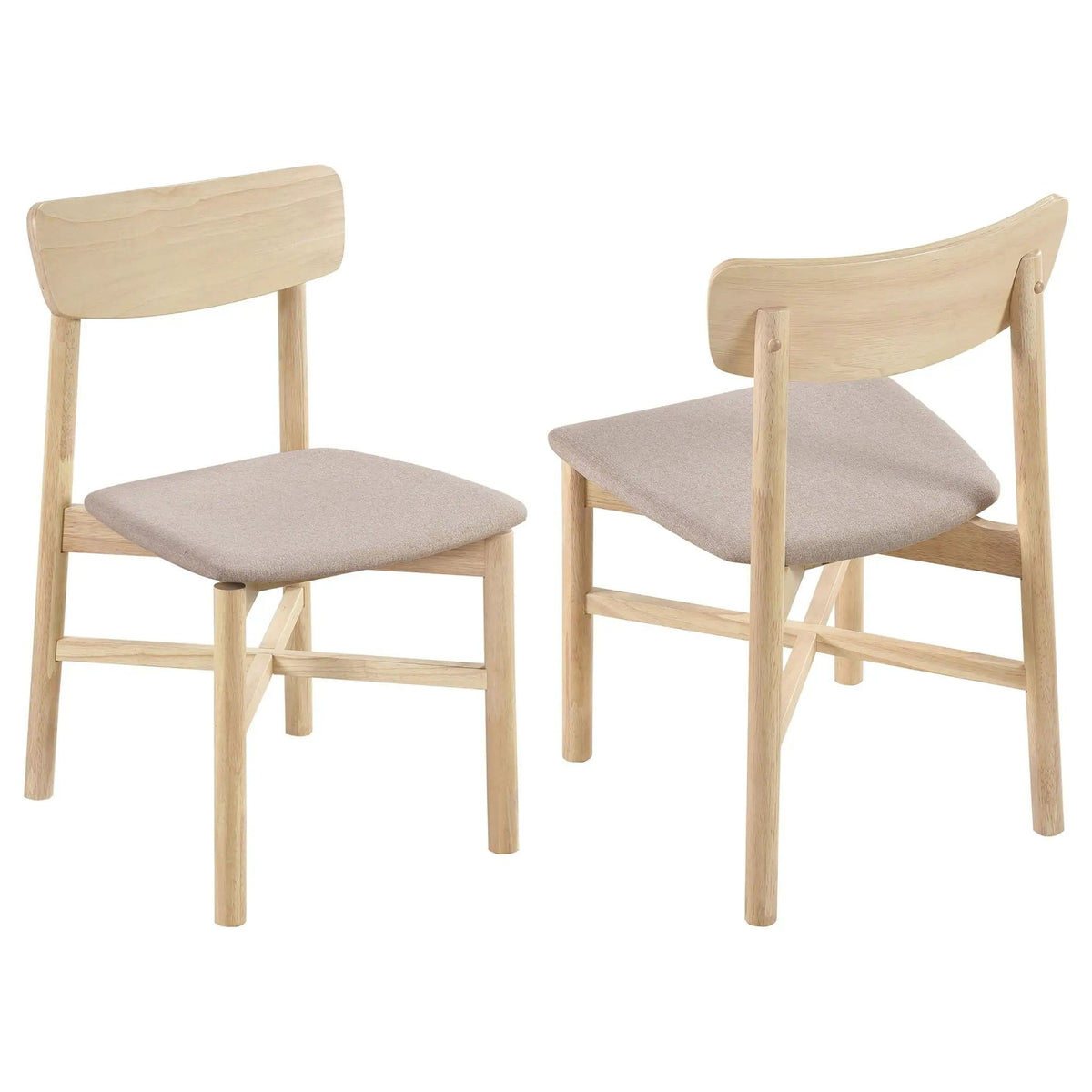 Parkridge Dining Side Chair White Washed (Set of 2) | 18.75 x 20.75 x 31.5 in | Engineered Wood | Dining Room
