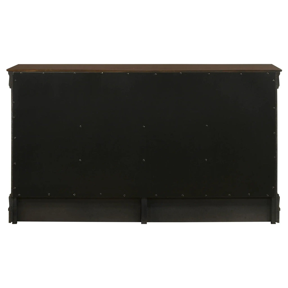 Louis Philippe 6-drawer Dresser | 58.25 x 15.75 x 33.5 in | Wood | Cappuccino