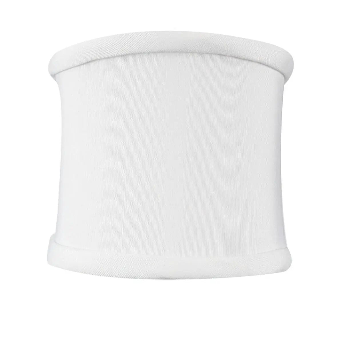 Sconce Lampshade | 4X4 Inch | White Lined Half Shell | Clip On