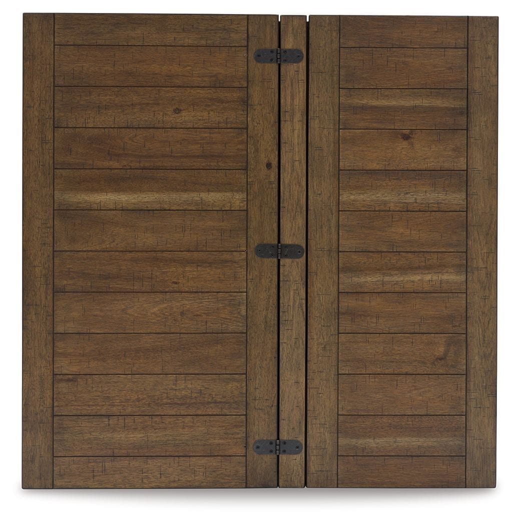 Moriville Lift Top Cocktail Table | 36.13 x 36.13 x 18 in | Acacia Wood & Mdf | Grayish Brown