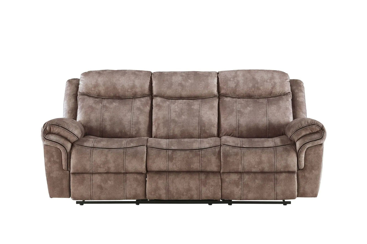 Zubaida Two Tone Recliner Sofa With USB Port Drop Down Table | 2 Pieces | Metal & Wood | Living Room