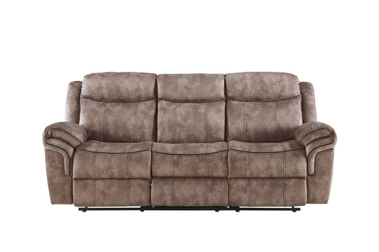 Zubaida Two Tone Recliner Sofa With USB Port Drop Down Table | 2 Pieces | Metal & Wood | Living Room