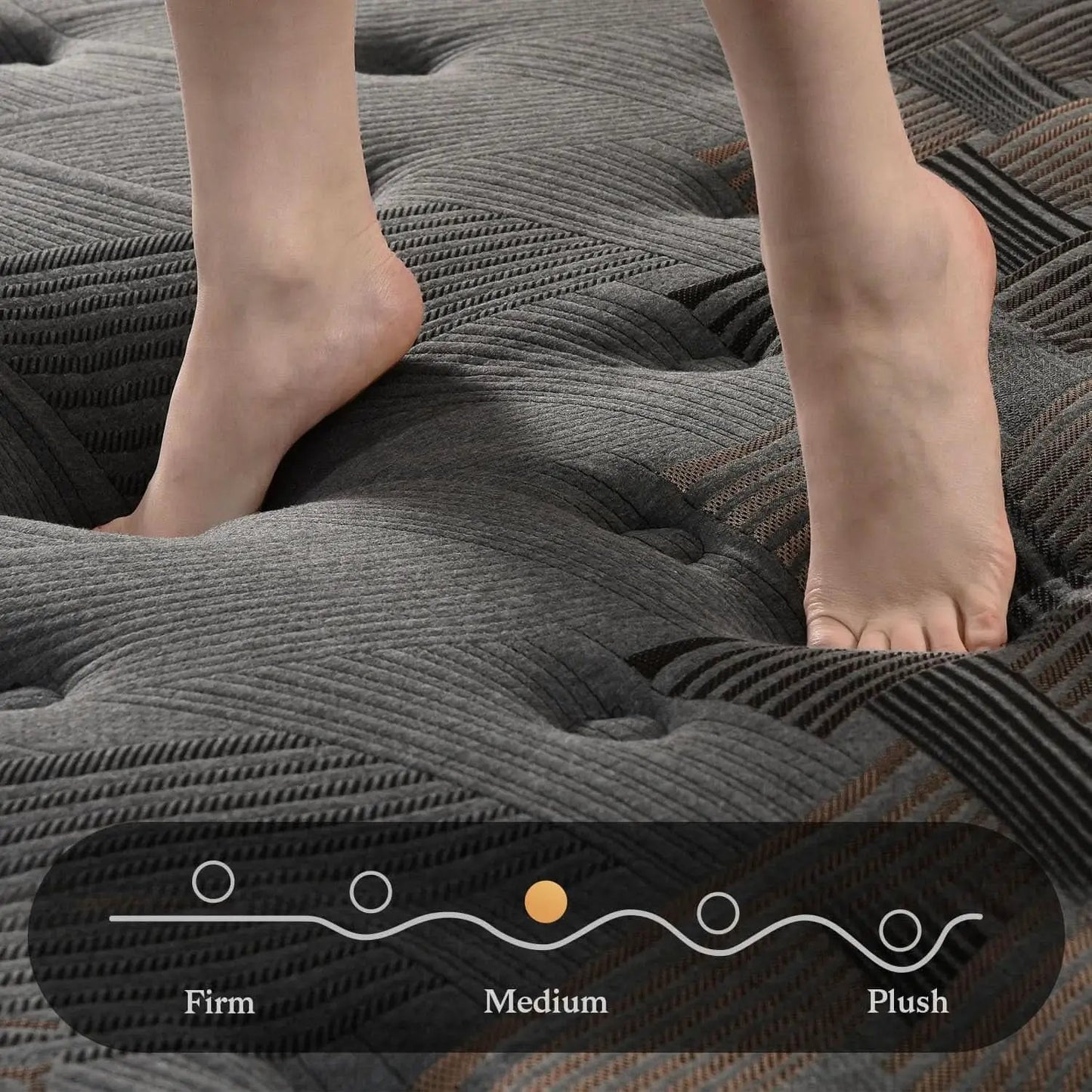 Queen 12 Inches Hybrid Memory foam Mattress CertipurUS from PriceLows™
