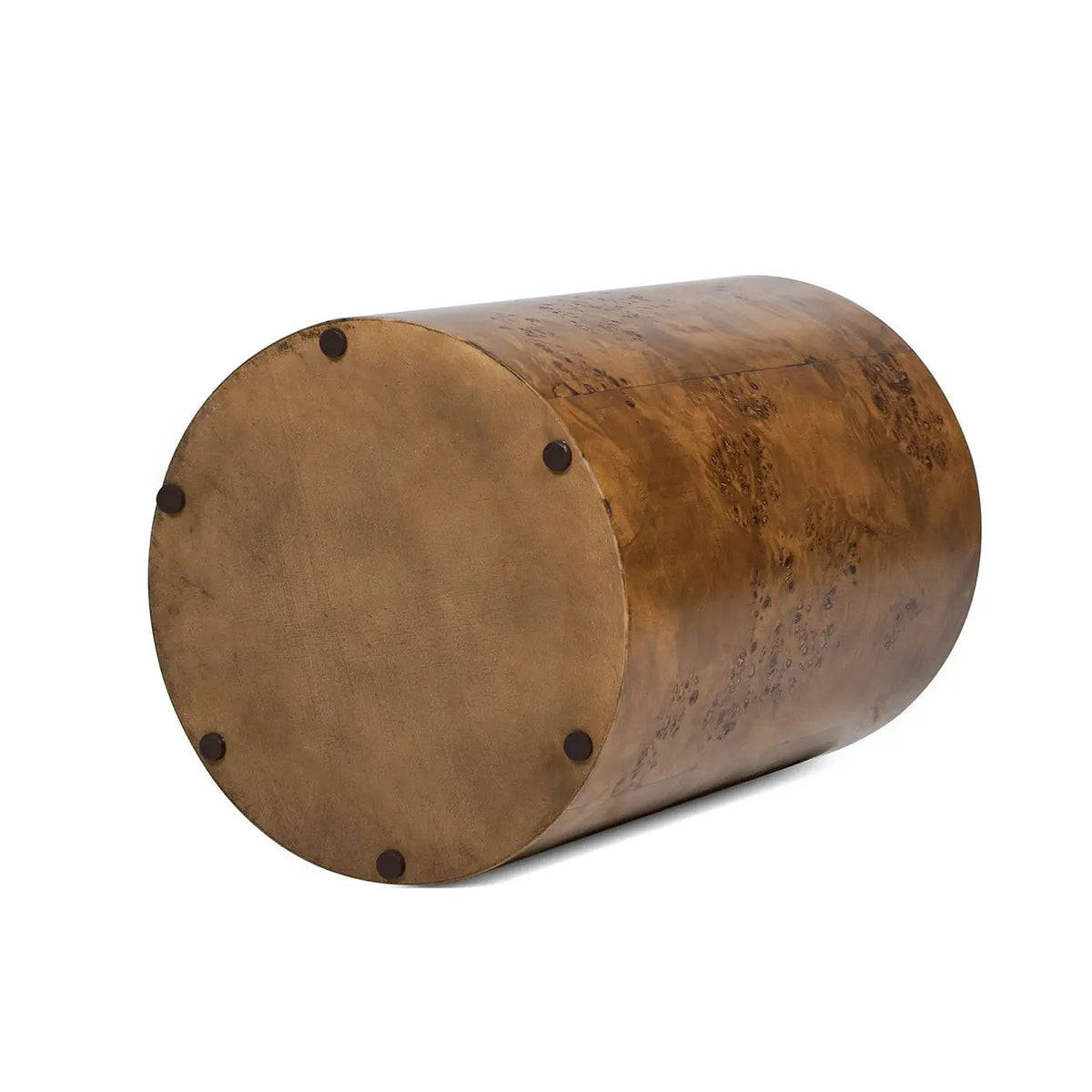 Nebula Pillar Side Table | Burl Wood Veneer | 29.5 Inch Height | Side Table Or Plinth
