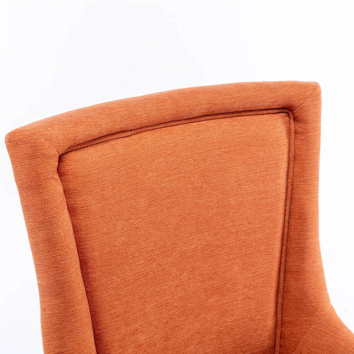 Ultra Nail Head Dining Chairs | Set Of 2 | Neutral Solid Wood Legs | Soft Fabric