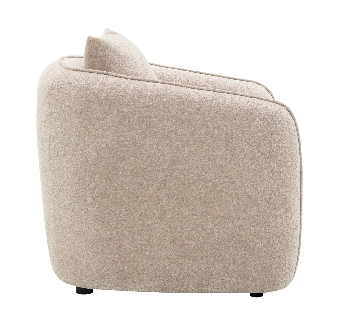 Keith Chair With 1 Matching Color Toss Pillows | 2 Pieces | Solid Wood & Plywood | Living Room