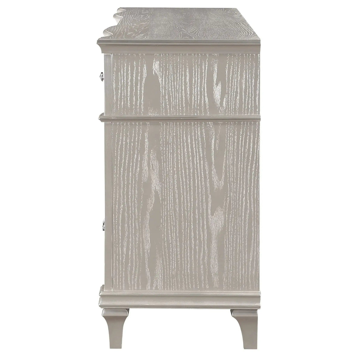 Evangeline 9-drawer Dresser Silver | 71 x 20 x 40 in | 9-Drawer | Oak
