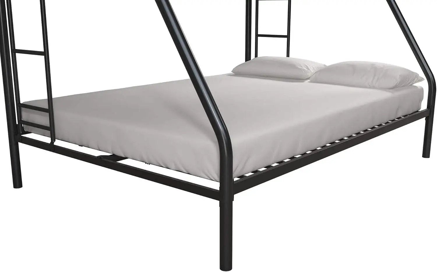 Dusty Metal Bunk Bed Frame Twin Over Full Black Finish from PriceLows™