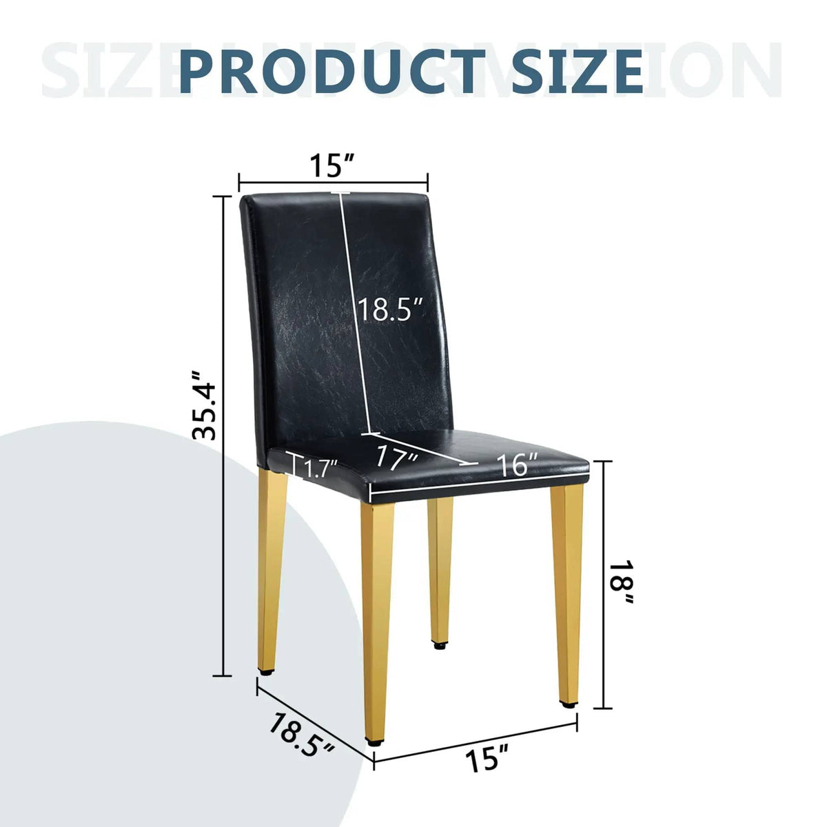 Modern Dining Chairs With Metal Legs Chair Set | 3 Pieces | Metal | Dining Room
