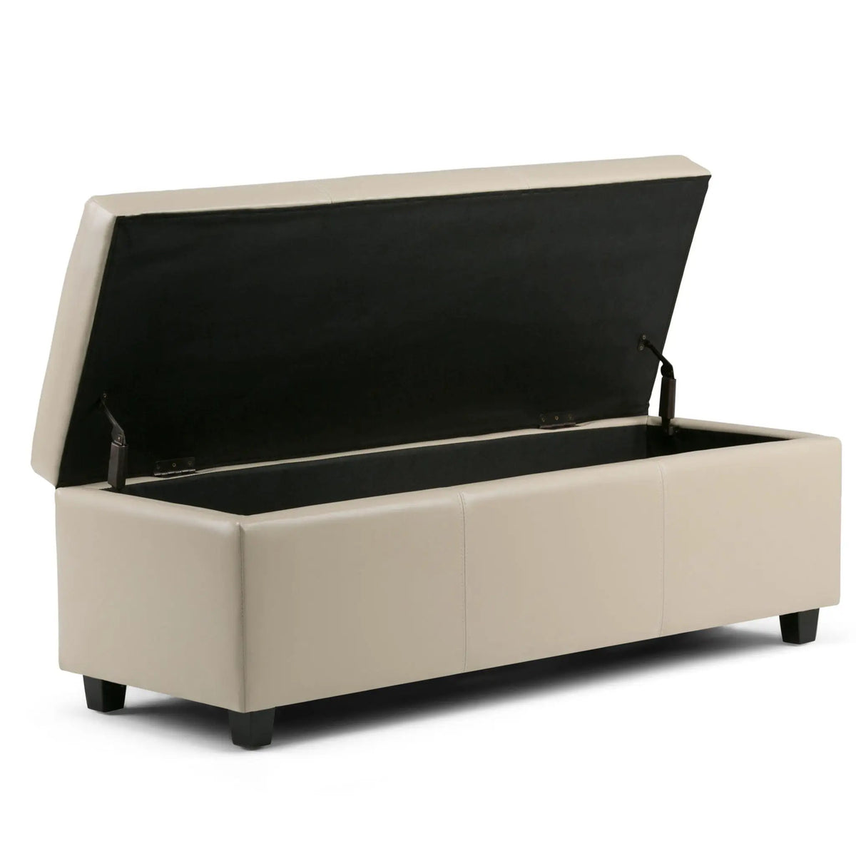 Storage Ottoman Bench | Solid Wood Frame | High Density Foam