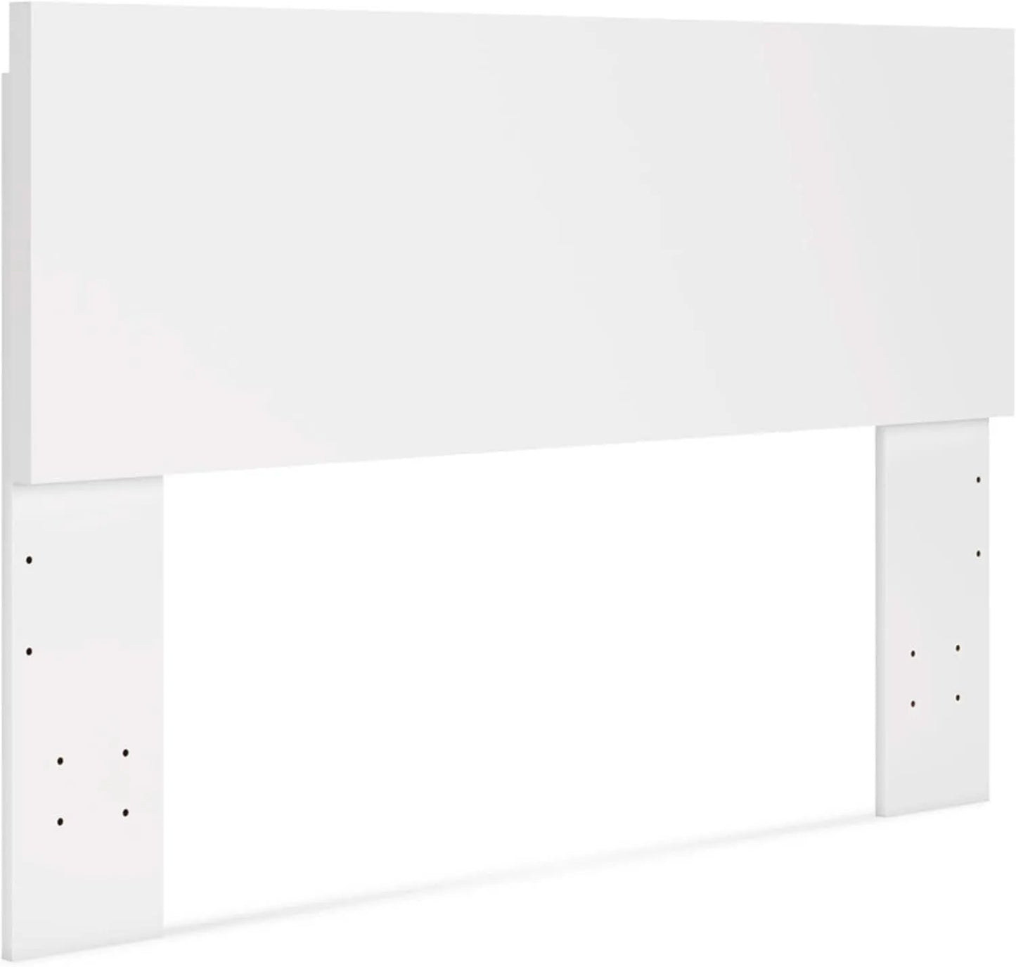 Contemporary Adjustable Height Queen Panel Headboard White from PriceLows™