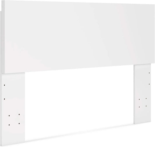 Contemporary Adjustable Height Queen Panel Headboard White from PriceLows™