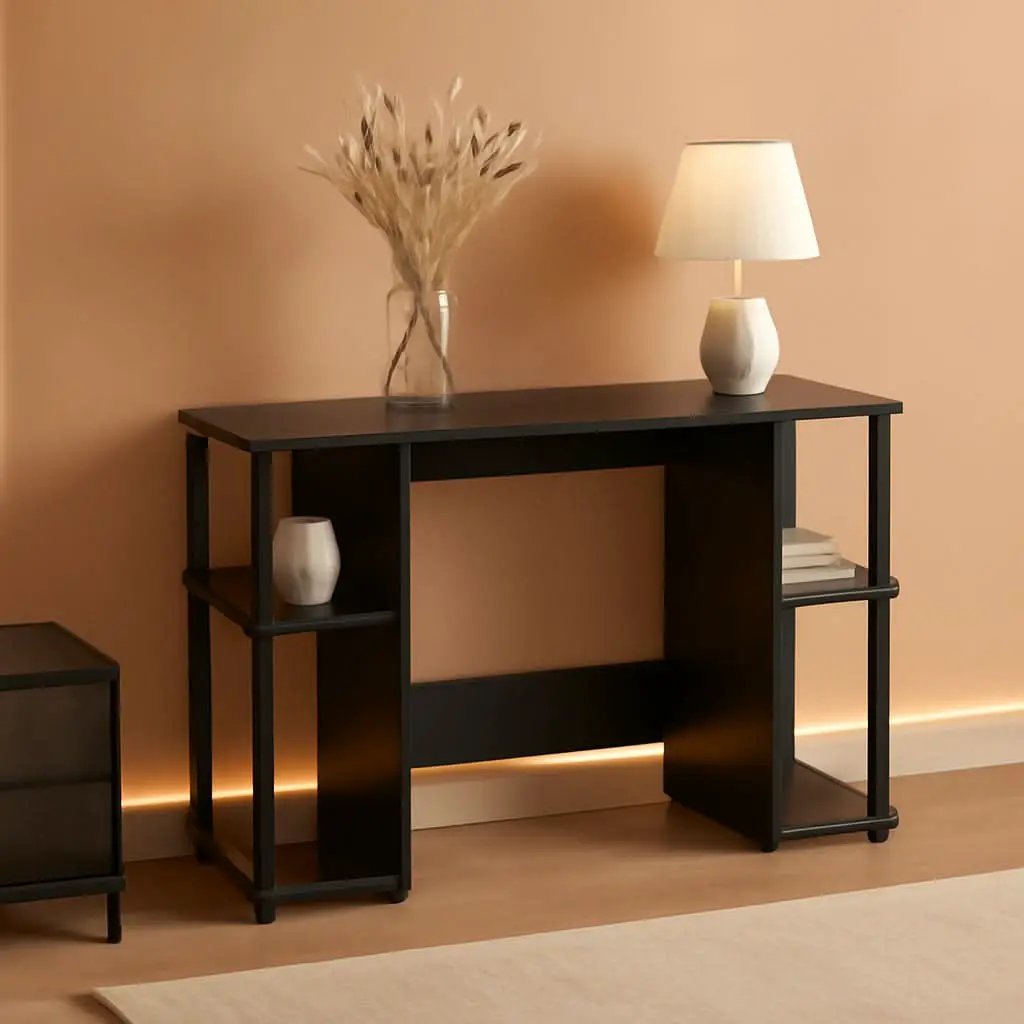 JAYA Computer Study Desk With Open Storage Espresso Finish from PriceLows™