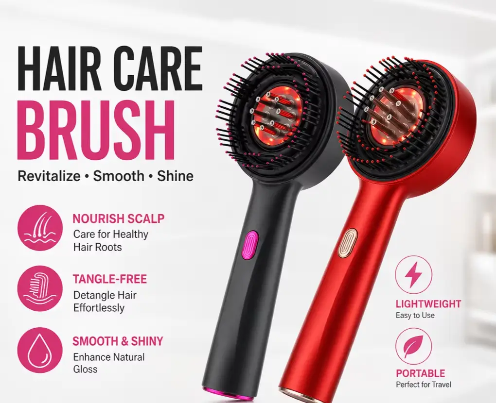 Electric Scalp Massager | Red Light Therapy | Oil Applicator | Rechargeable