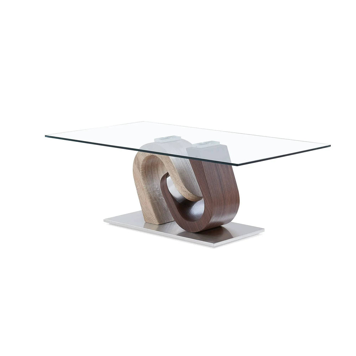 Chase End Table Contemporary Design | 2 Pieces | Solid Wood & Walnut | Living Room