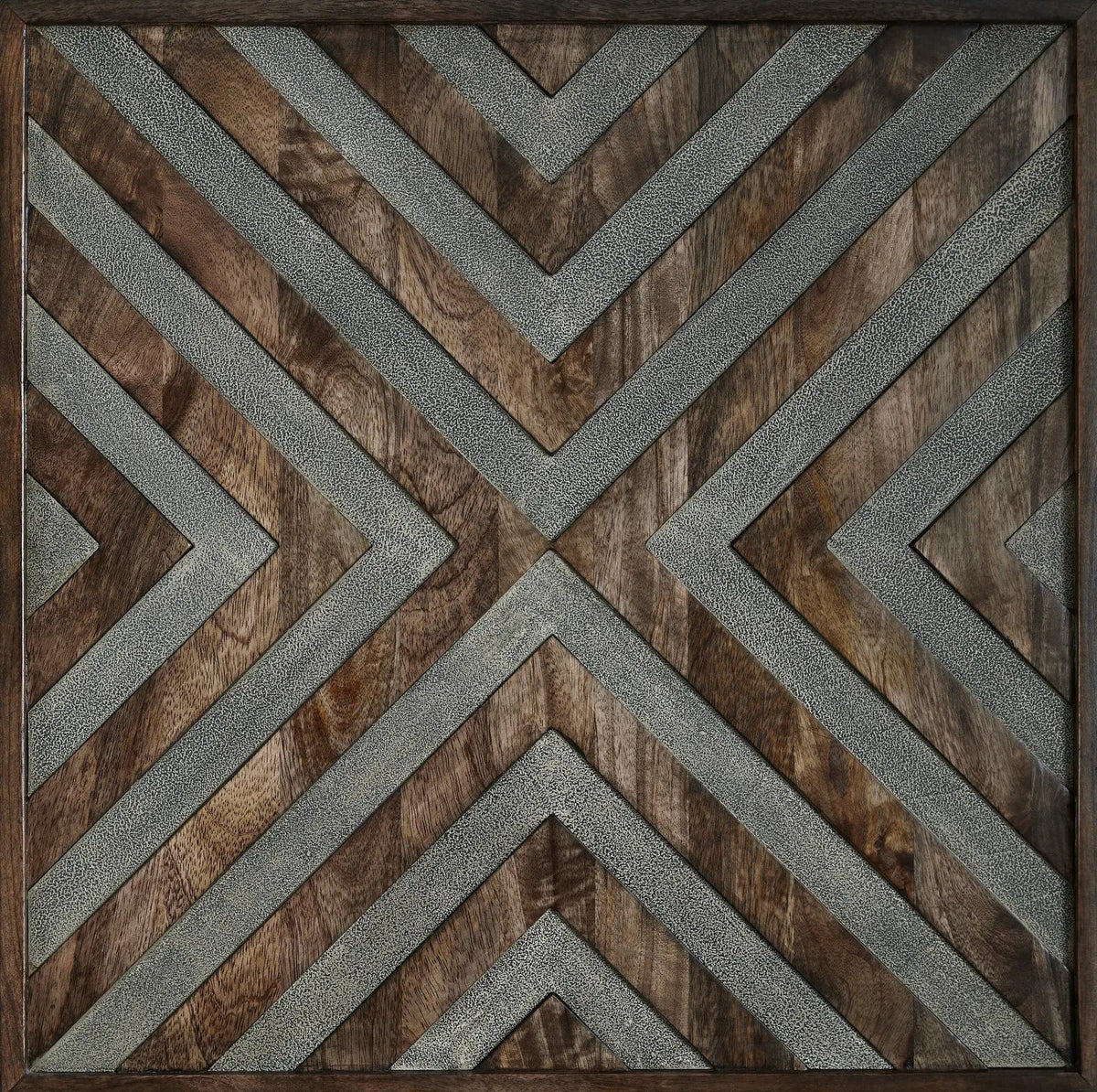 Dreggan Square End Table | 24 x 24 x 24.25 in | Mango Wood | Brown