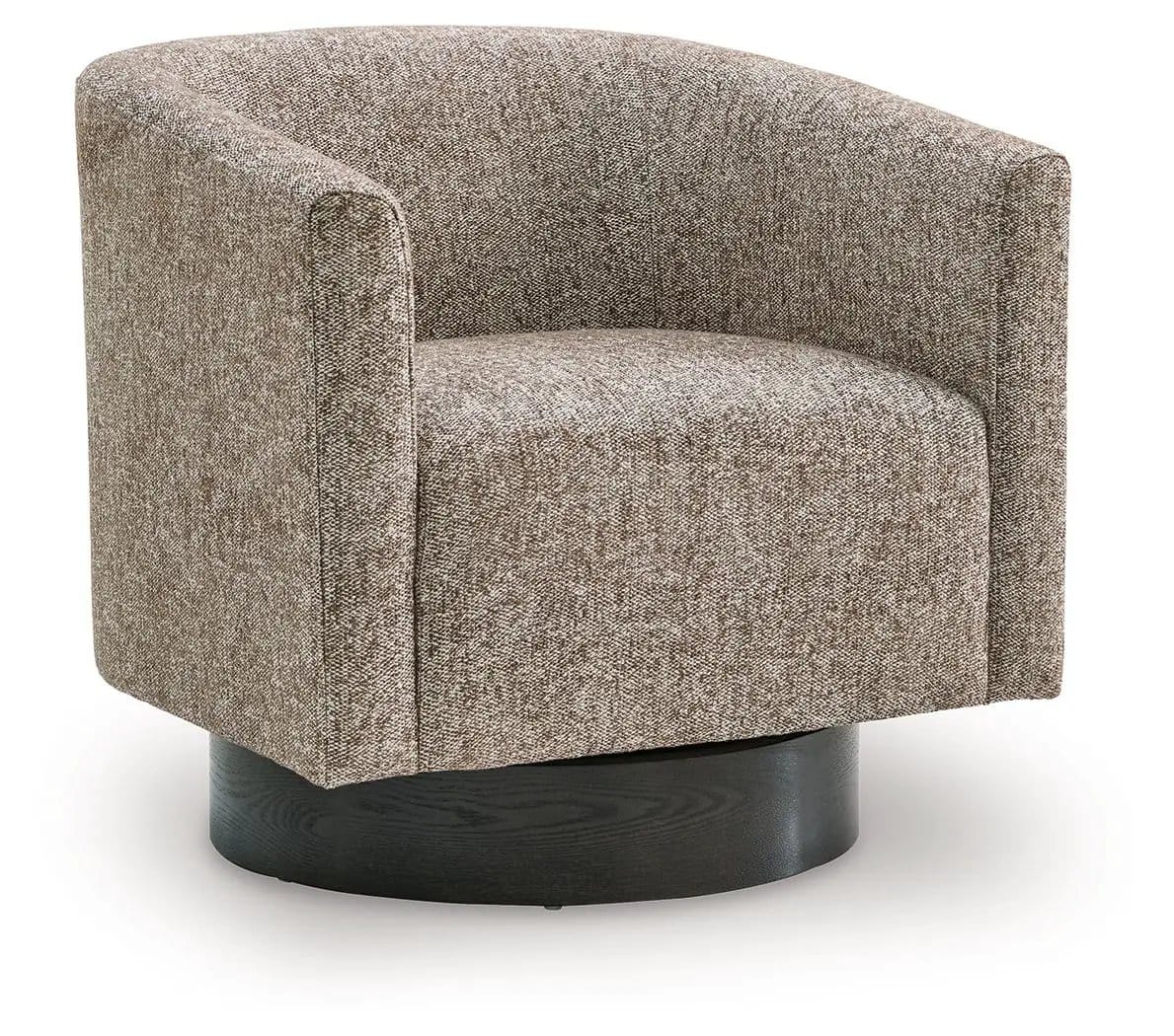 Jorryn Swivel Accent Chair | 29.5 x 29.25 x 29.88 in | Engineered Wood & Oak Veneer | Brown