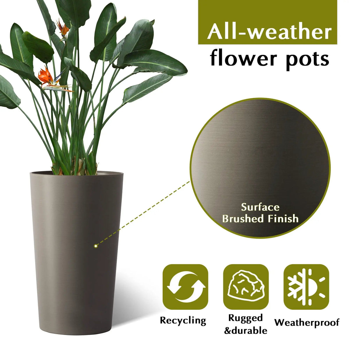 Outdoor Planters | UV Resistant | Shatterproof Polypropylene