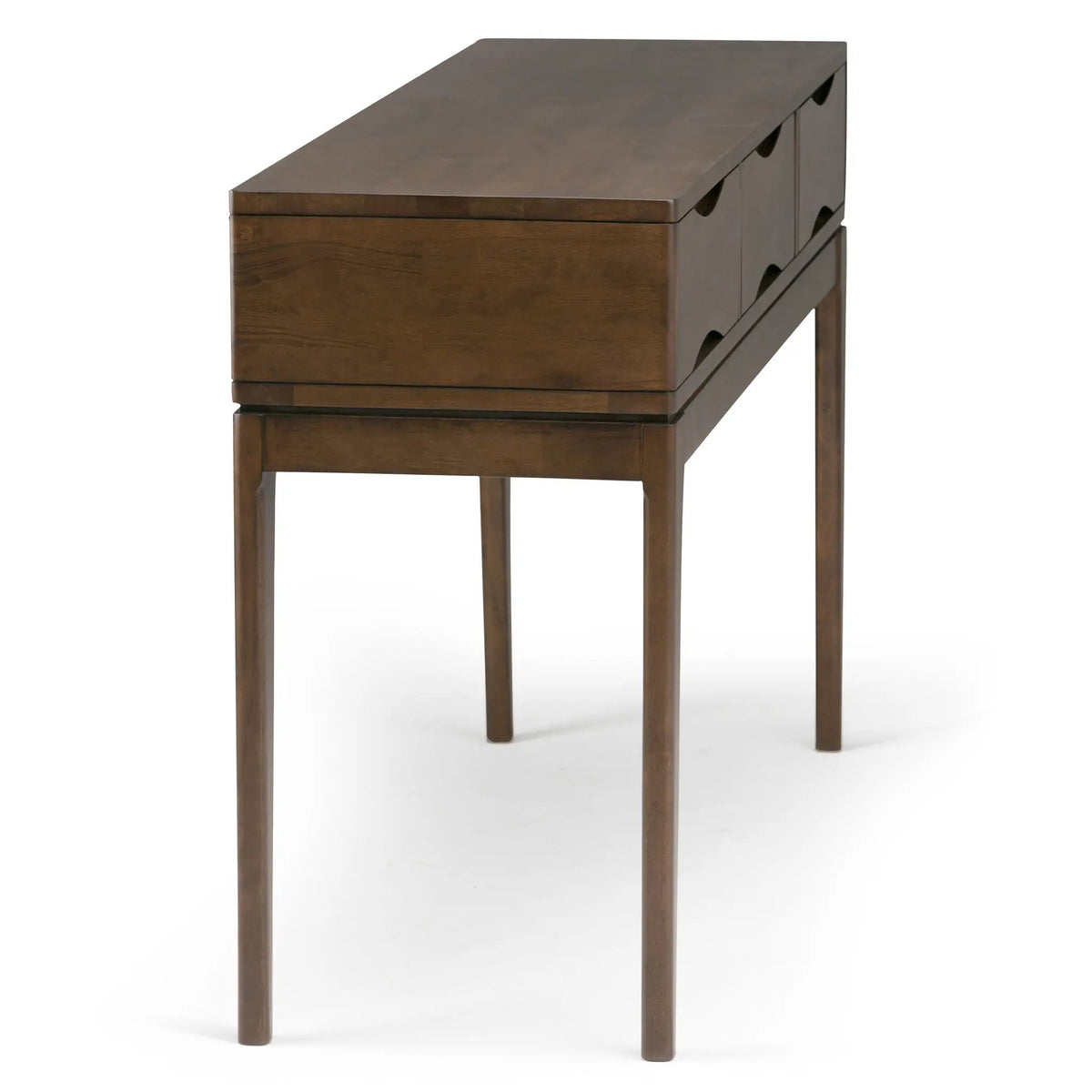 Harper Handcrafted Console Sofa Table | 54 Inch Width | Solid Rubberwood Hardwood | Metal Drawer Glides