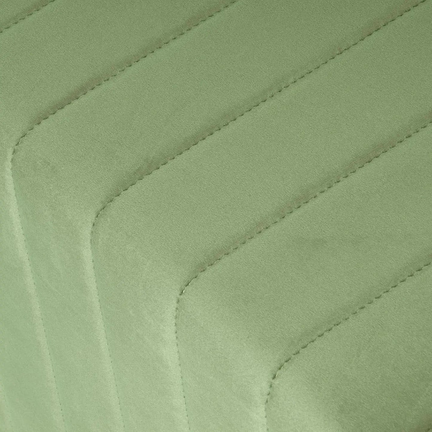 Elegant Green Velvet Tufted Channel Ottoman Footstool from PriceLows™
