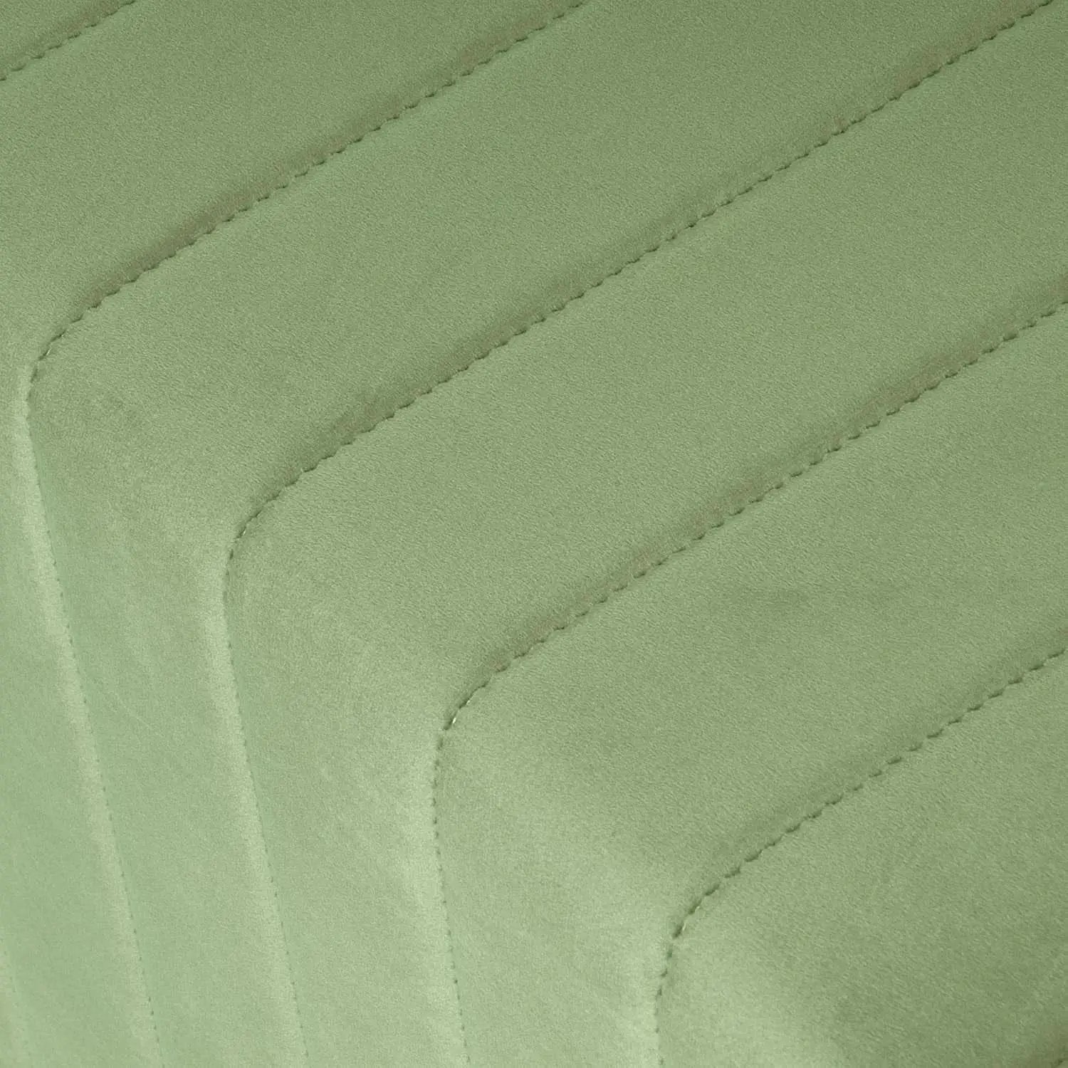 Elegant Green Velvet Tufted Channel Ottoman Footstool from PriceLows™