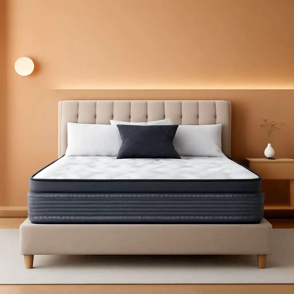 Queen Hybrid Mattress 12 Inch Fiberglass Free Memory Foam from PriceLows™