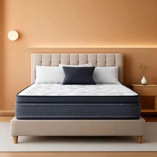 Queen Hybrid Mattress 12 Inch Fiberglass Free Memory Foam from PriceLows™