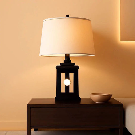Retro Black Table Lamps Set With Touch Control And USB Ports from PriceLows™
