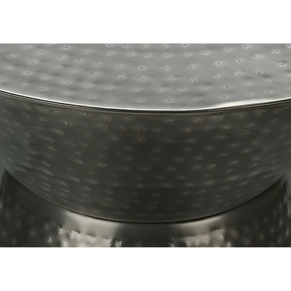 Drum Accent Side Table, Contemporary & Modern Elegant Design | 2 Pieces | Metal | Living Room