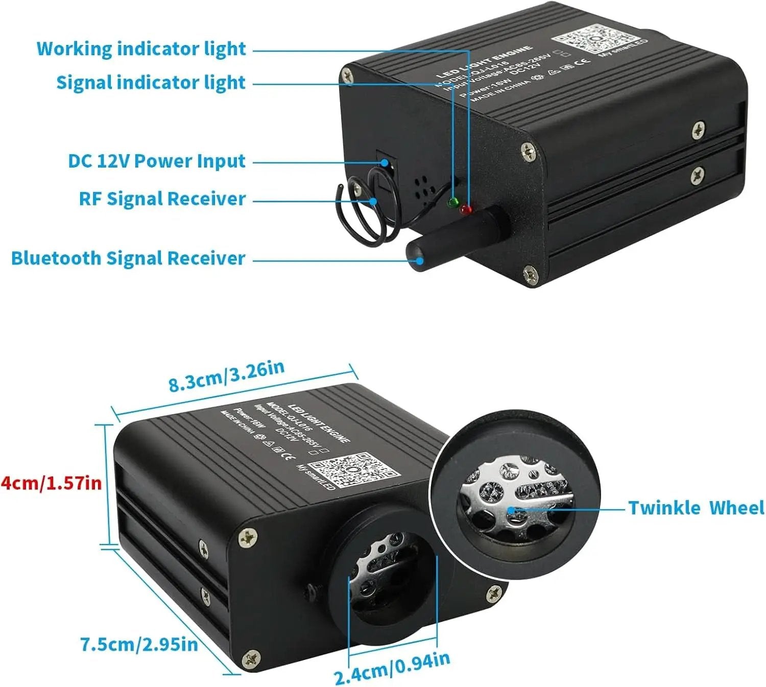 Starlight Fiber Optic Headliner Kit 600 Strands Sound from PriceLows™