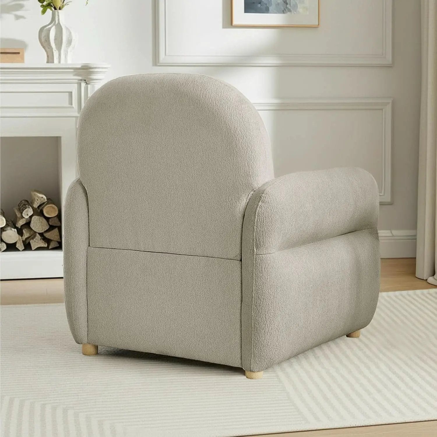 33Point5Inch Modern Reading Chair With HiddenStorage from PriceLows™