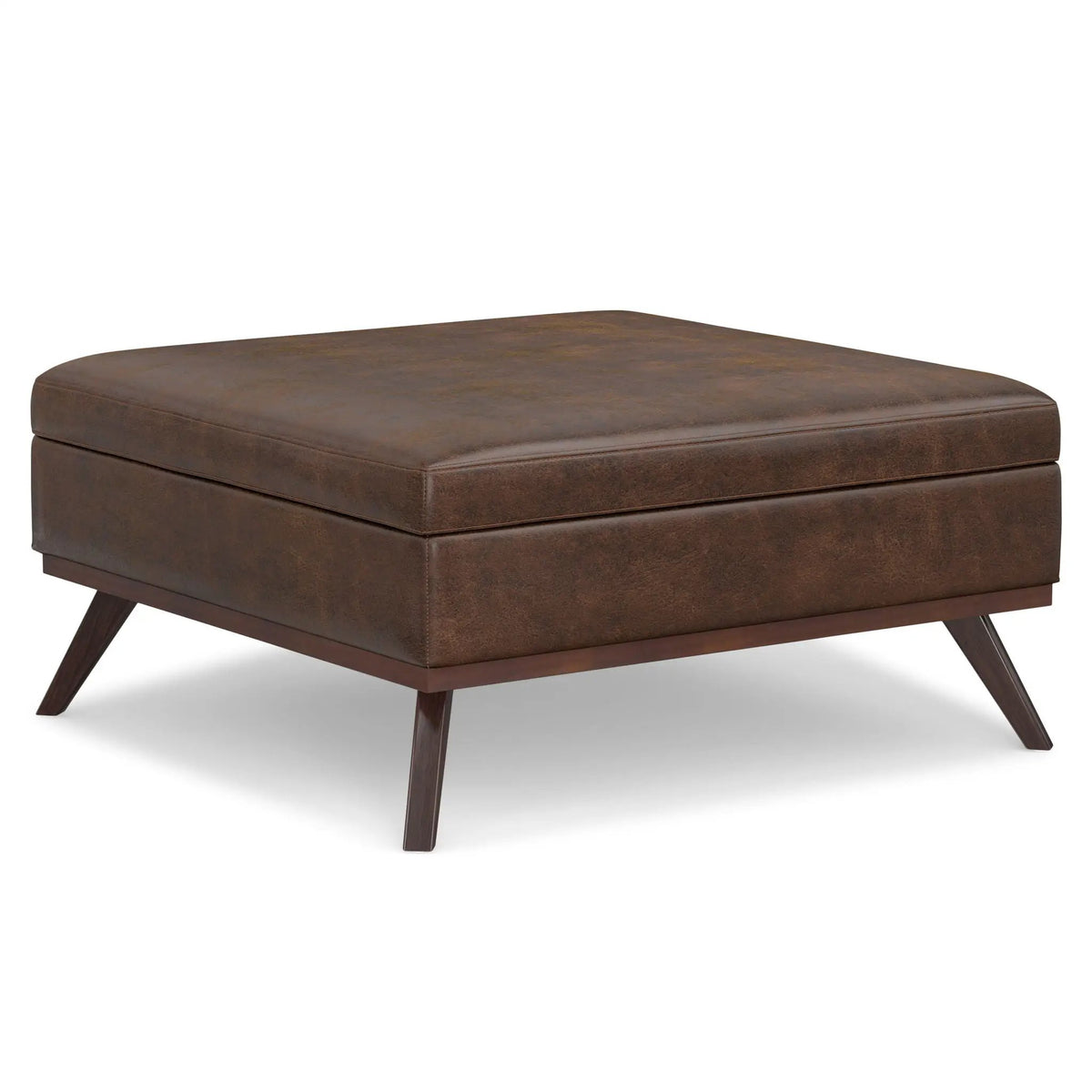 Owen Square Coffee Table Storage Ottoman | Hydraulic Lift-Up Lid | Multifunctional | 35.8 Inch Width