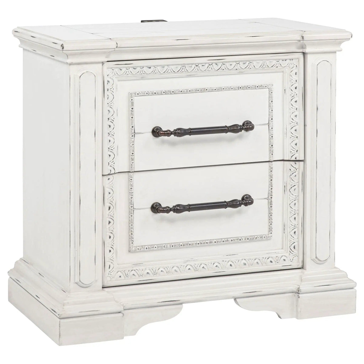 McKinney 4-piece Eastern King Bedroom Set Vintage | 4-Piece Set | Engineered Wood | White