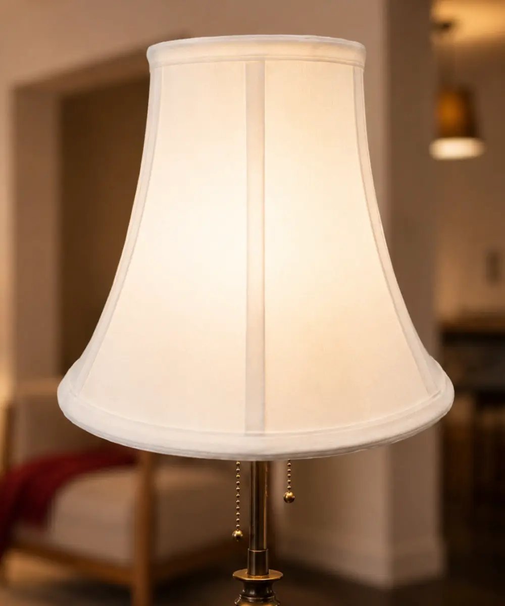 Bell Lamp Shade | Shantung Fabric | Heavy Liner | 10W X 9H
