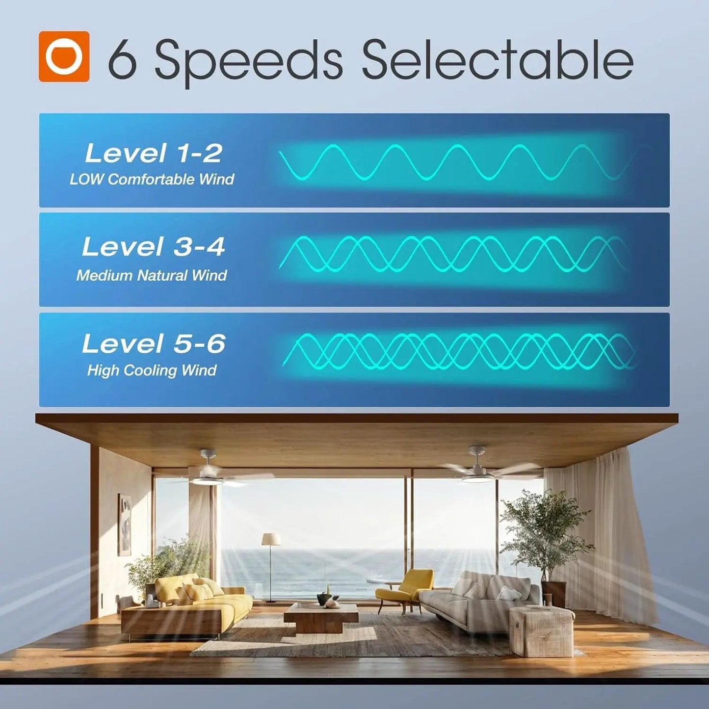 52 Inch Silver Ceiling Fan With Light And Remote Dimmable from PriceLows™