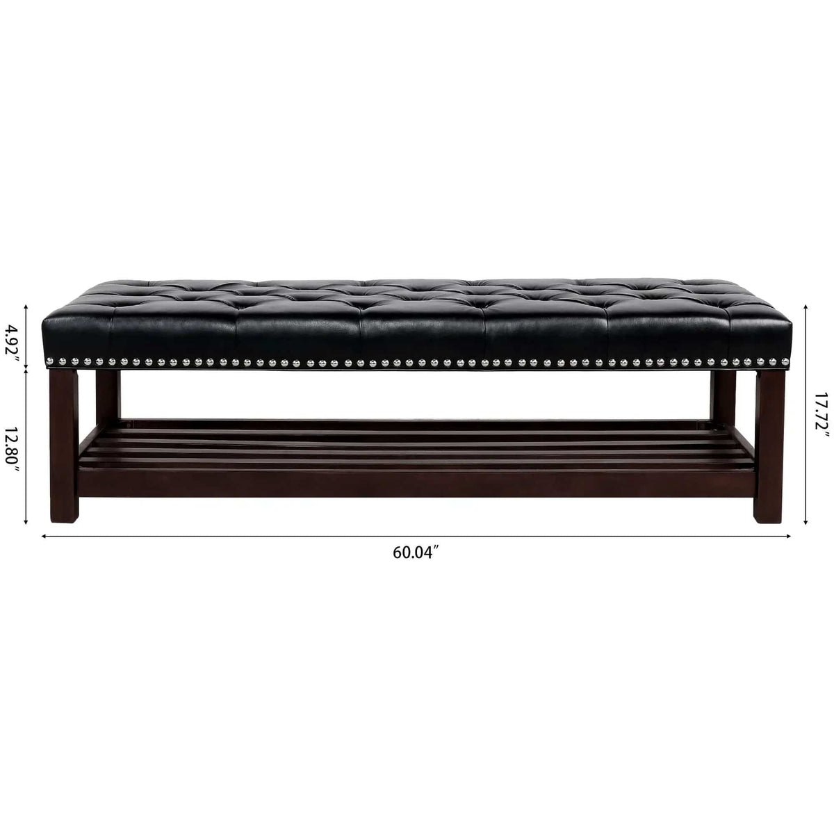 Bedroom End Of Bed Bench Tufted Upholstered End Of Bed Bench End Of Bed Entrance | 2 Pieces | Solid Wood | Bedroom