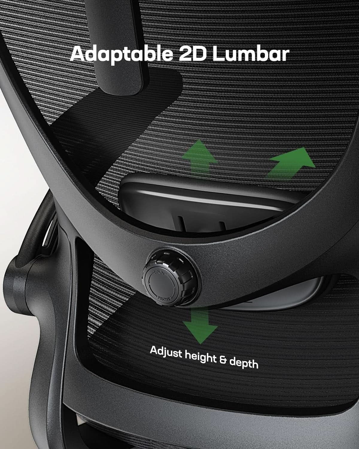 Ergonomic High Back Mesh Office Chair With Adjustable Lumbar Support from PriceLows™