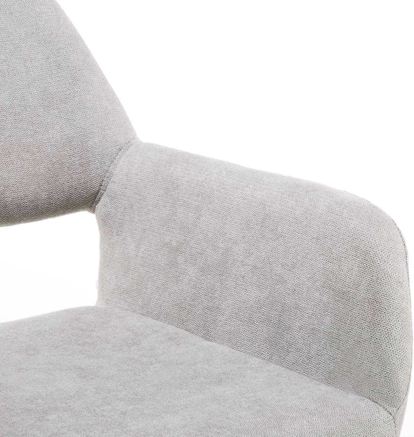 Mid Century Modern Upholstered Accent Chair Gray No Wheels from PriceLows™