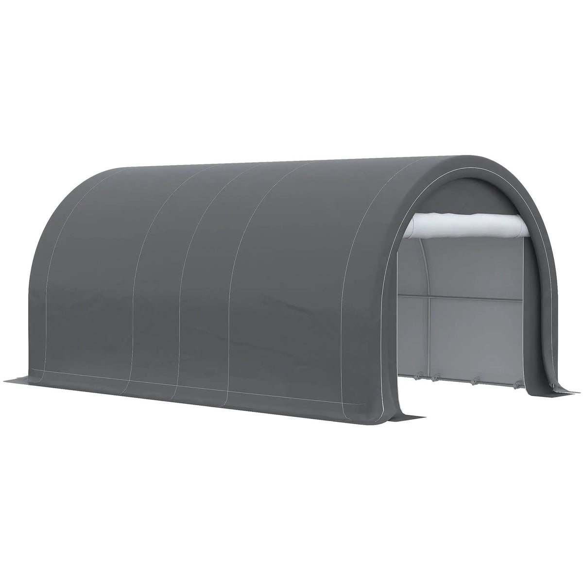 Outsunny Portable Carport | 10 x 16 Ft | Heavy Duty Storage Tent | Large Zippered Door