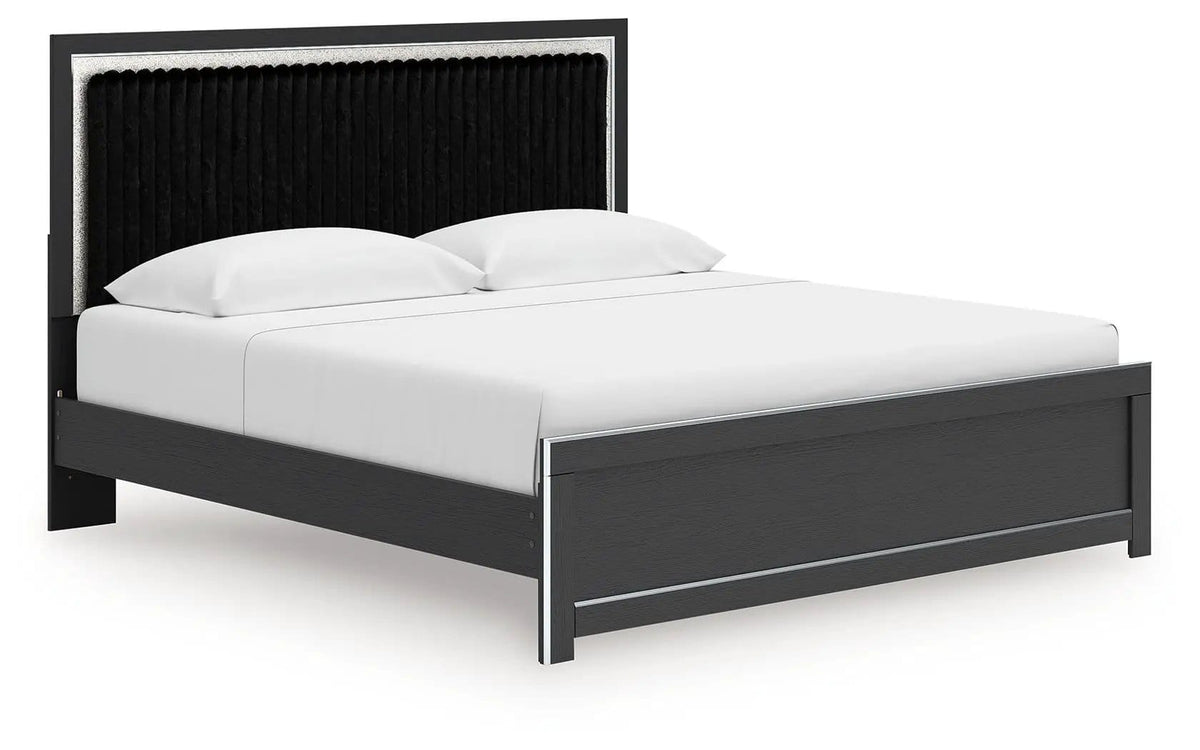 Zuraleus Upholstered Panel Platform Bed With Roll Slats | 4 Pieces | Bedroom Furniture | Bedroom