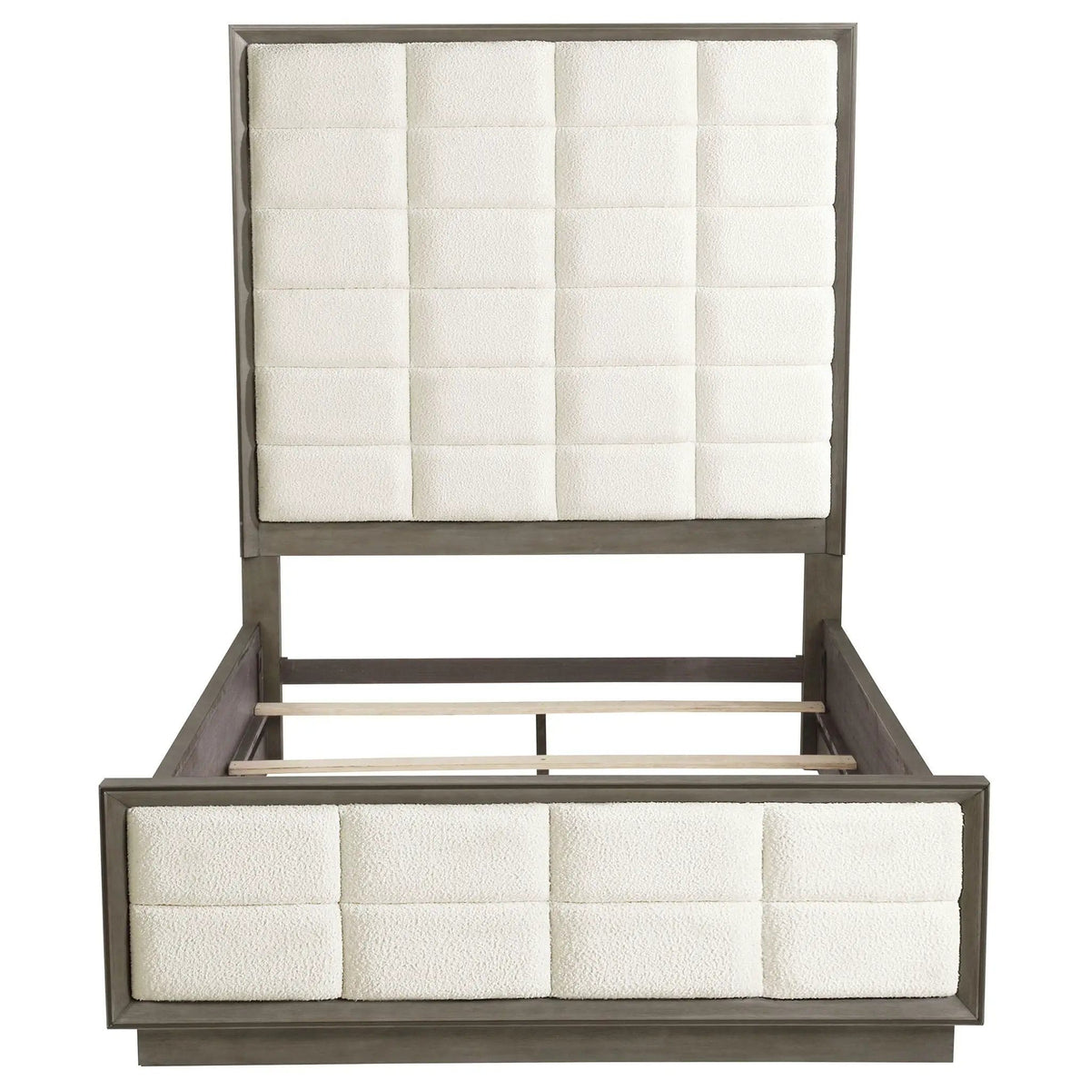 Durango 80-inch Queen Panel Bed Taupe | 65 x 86 x 80 in | Engineered Wood & Veneer | Oak