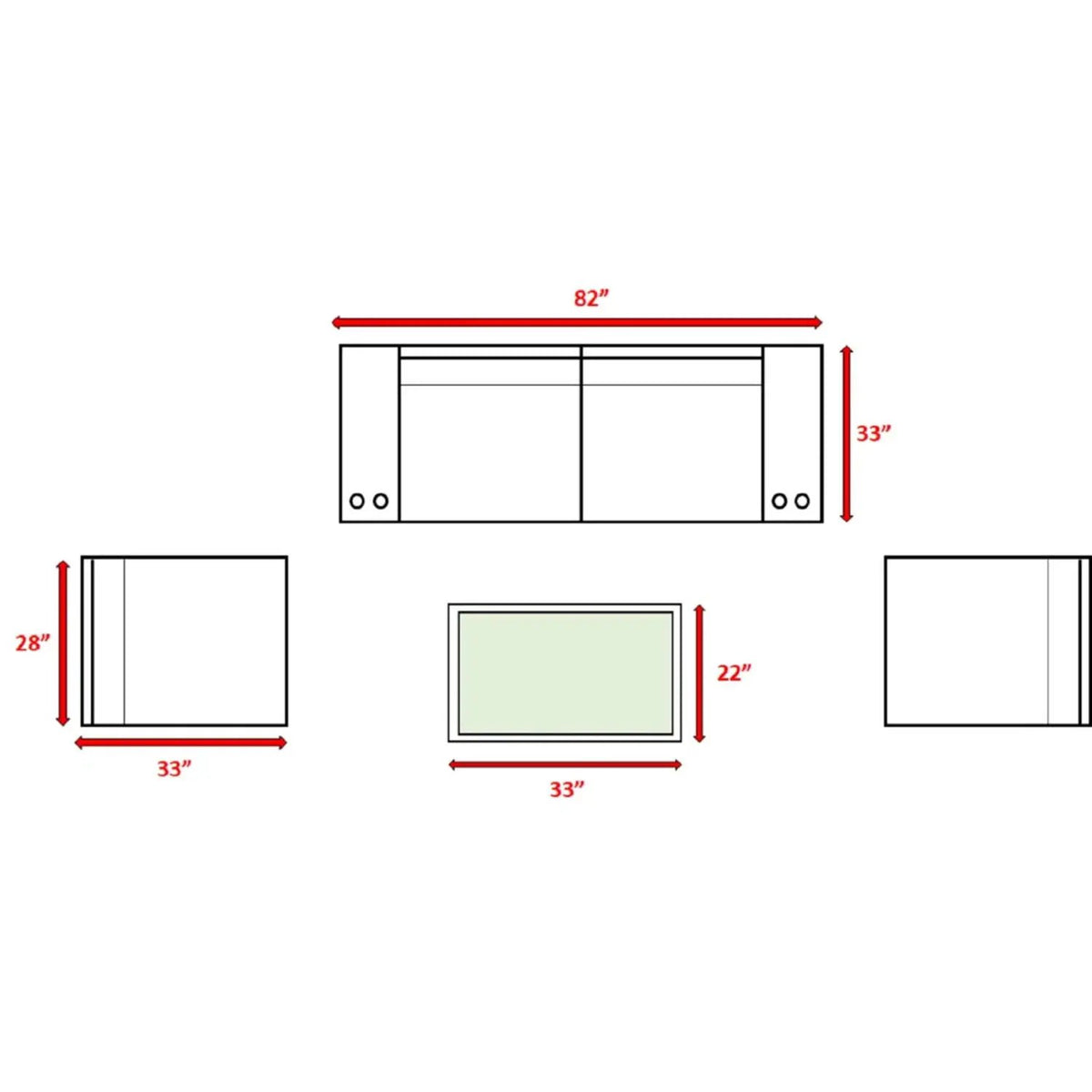 Modular Wicker Patio Seating Group | HDPE Wicker | Rustproof Aluminum Frame | 10 Thick Cushions