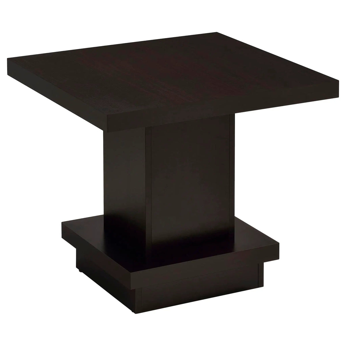 Reston 3-piece Square Coffee and End Table Set | 3-Piece Set | Engineered Wood & Veneer | Cappuccino