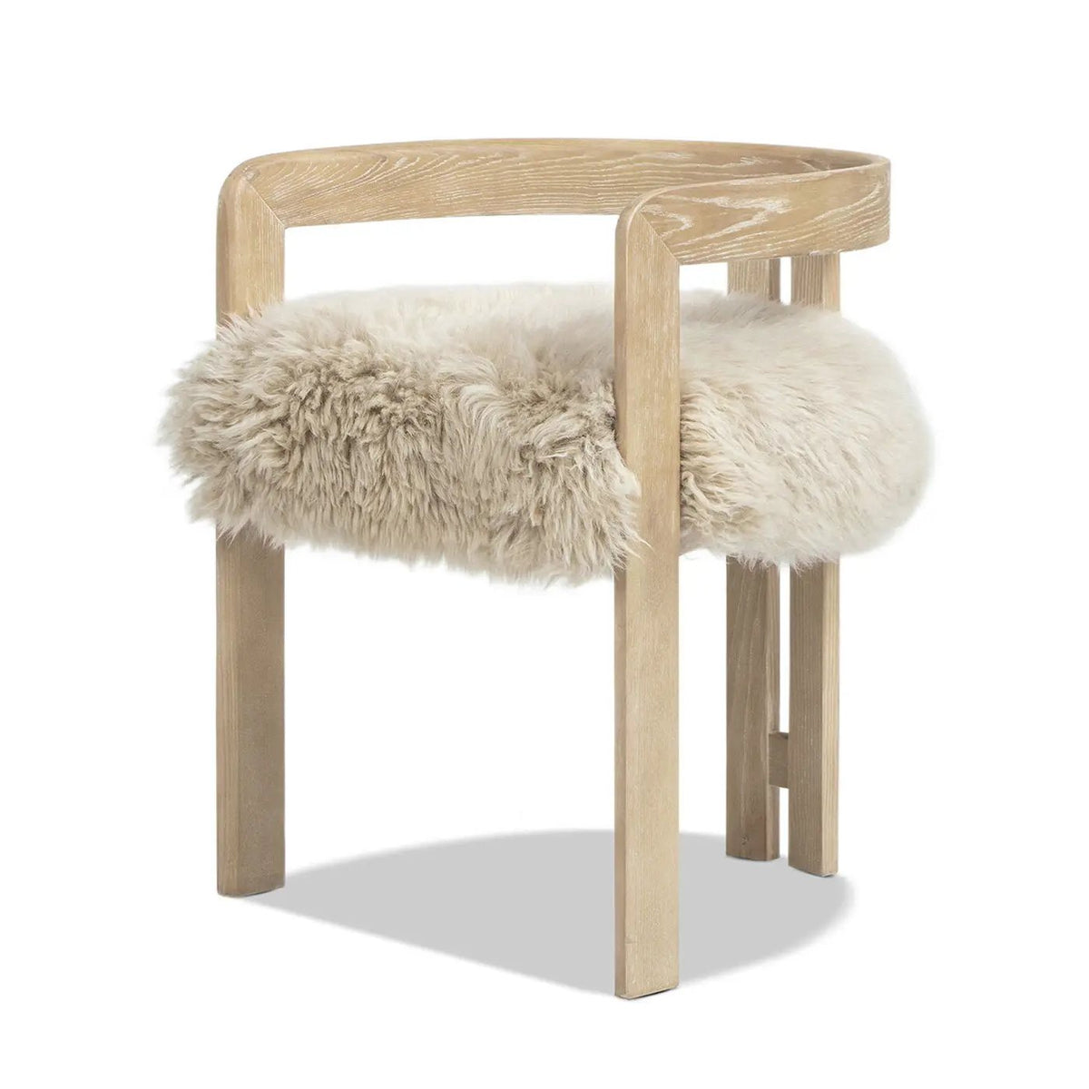 Millwick Low Back Dining Chair | Natural Blonde | Solid Ash Wood Frame | Low Back And Arms