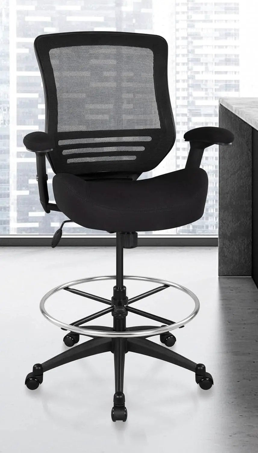 400Lbs Ergonomic Drafting Chair Height Adjustable Foot Ring from PriceLows™
