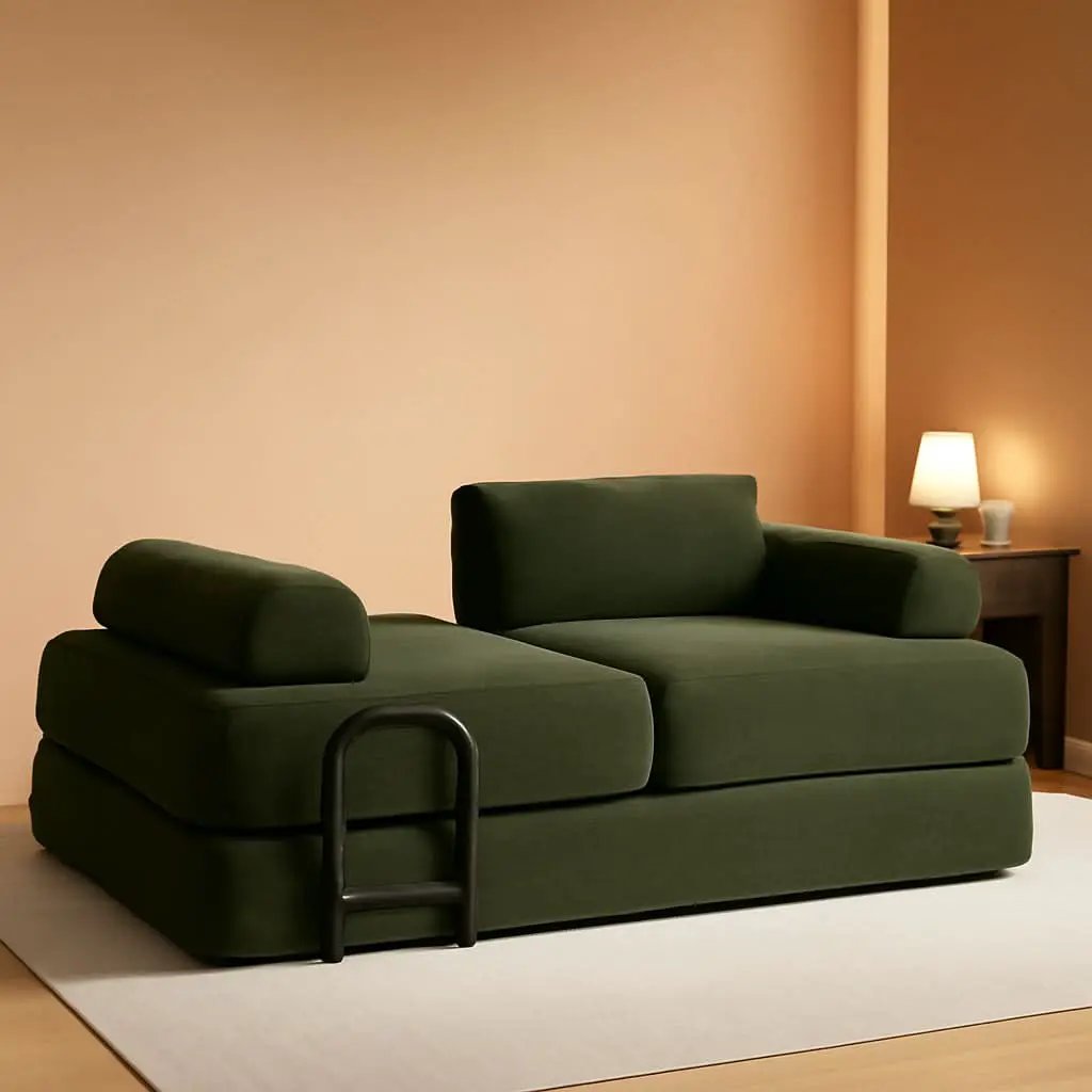 Seventy NineIn Convertible Sleeper Sofa Light Green from PriceLows™
